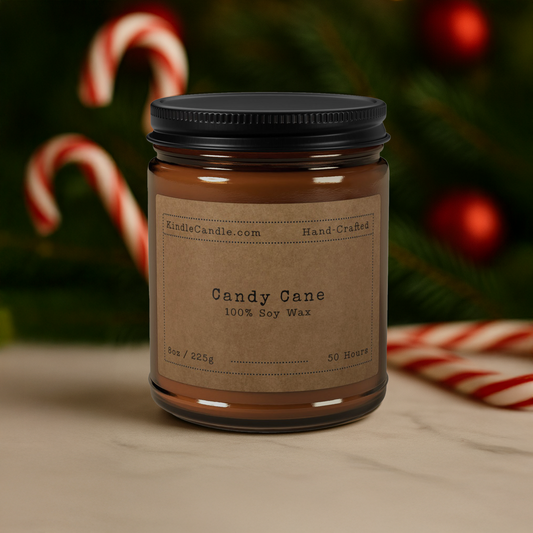 Candy Cane 8oz Candle