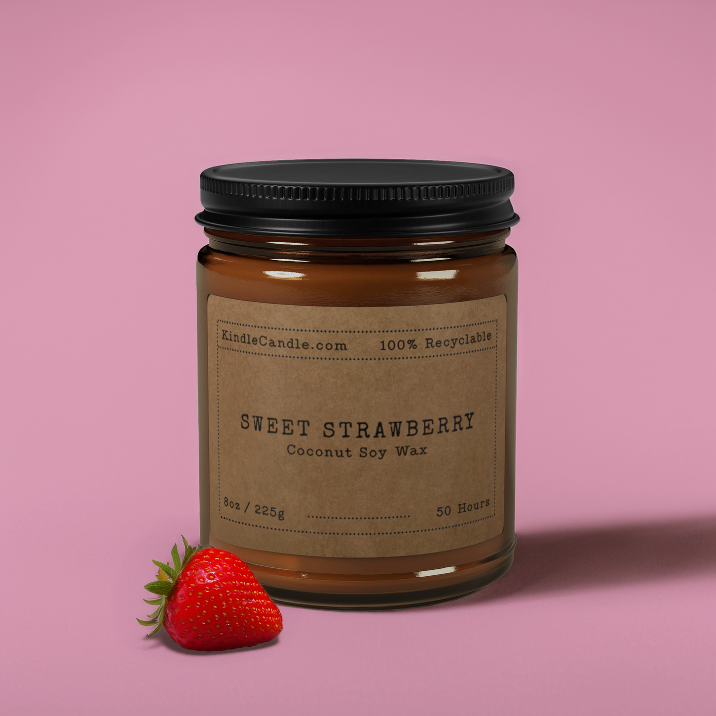 Sweet Strawberry 8oz Candle